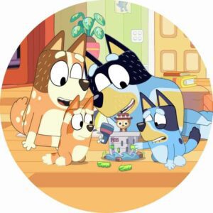 CIALDA PER TORTA IN ZUCCHERO   ROTONDA BLUEY