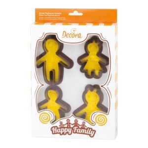 Tagliapasta Happy Family con imprimi decori pcs 8