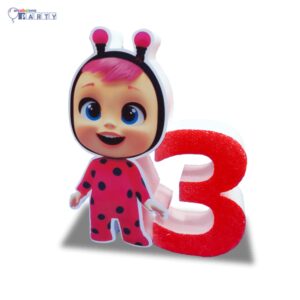 SAGOMA CRY BABIES  IN POLISTIROLO  CON NUMERO PERSONALIZZATO