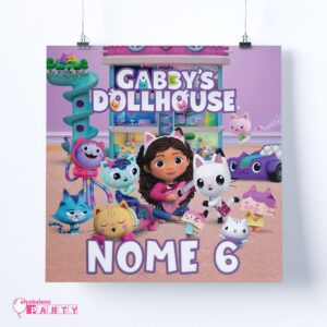 La Casa Delle Bambole di Gabby Gabby's Dollhouse poster personalizzato