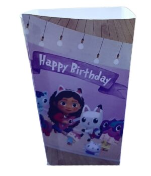 10 Scatole per Pop Corn Caramelle Gabby La Casa Delle Bambole Gabby Dollhouse Personalizzabili
