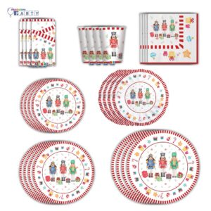 KIT 16 OSPITI PIATTI NATALE SCHIACCIANOCI