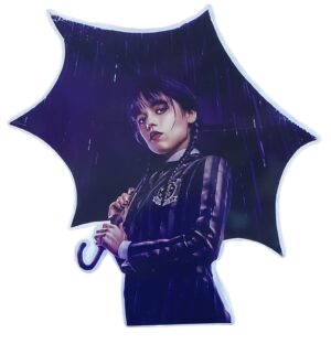 SAGOMA IN POLISTIROLO CON STAMPA FRONTALE  MERCOLEDI' WEDNESDAY ADDAMS