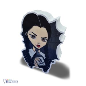 SAGOMA IN POLISTIROLO CON STAMPA FRONTALE  MERCOLEDI' WEDNESDAY ADDAMS modello b
