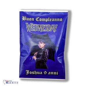 10 BUSTINE DI PATATINE PERSONALIZZATE MERCOLEDI' WEDNESDAY ADDAMS