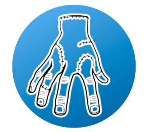 CIALDA PER TORTA  SU ZUCCHERO MANO MERCOLEDI' WEDNESDAY ADDAMS  ROTONDA