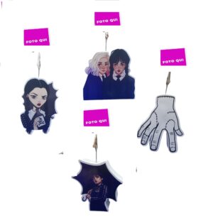 12 PORTAFOTO CON NOME PERSONALIZZATO IN POLISTIROLO MERCOLEDI' ADDAMS