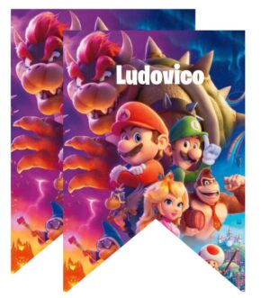 FESTONE MARIO BROS PARTY PERSONALIZZABILE
