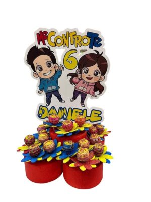 BASE ME CONTRO TE CHUPA CHUPS FIORE PERSONALIZZATO