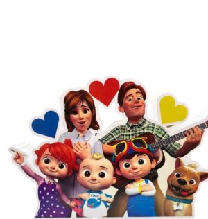 Sagoma in polistirolo Cocomelon con stampa frontale modello a scelta