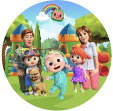 Cialda su zucchero  rotonda Cocomelon cm 20