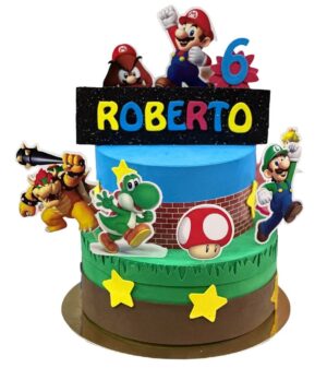 TORTA SCENOGRAFICA MARIO BROS PERSONALIZZATA