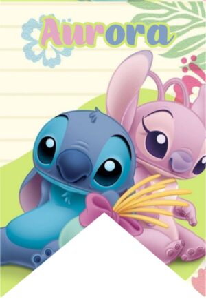 Festone Sagomato Personalizzato Stitch