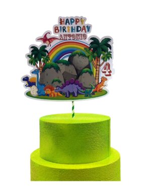 Cake Topper Dinosauri Personalizzato