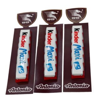 10 Barrette Kinder personalizzate tema Salernitana