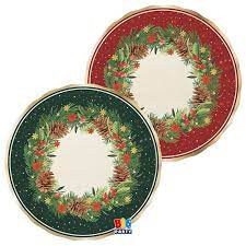 KIT 6 ospiti Natale mix Christmas Twinkle (6piatti piani -6 piatti dolce-6 bicchieri- 16 tovaglioli- 6 sottopiatti)