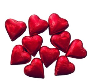 Cuori Rossi Cioccolato al latte 10 pz