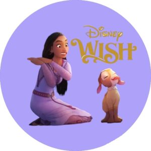 Cialda per torte su Zucchero Wish Rotonda