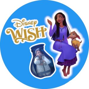 Cialda per torte su Zucchero Wish Rotonda Modello B