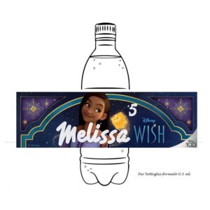 12 Etichette adesive per acqua Wish Personalizzabili