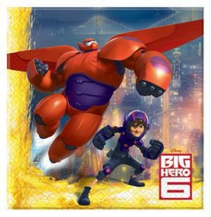 20 Tovaglioli Cm 33x33 Big Hero 6