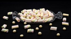 Set 3 Vassoi per Caramelle o confetti in plastica 38 x 15 cm