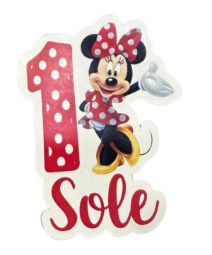 Minnie Magneti Personalizzabili Con Nome e Età  10  pz
