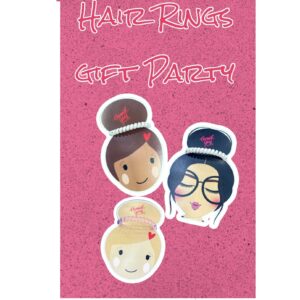 Hair Rings Gift Party elastici a molla idea regalo fine festa