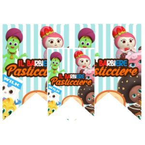 Festone sagomato Barbiere Pasticciere personalizzato