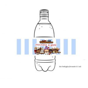 Barbiere Pasticciere Etichette Acqua Personalizzabili pz 12