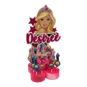 Barbie Kit Chupa Chups con Base e Topper Personalizzato