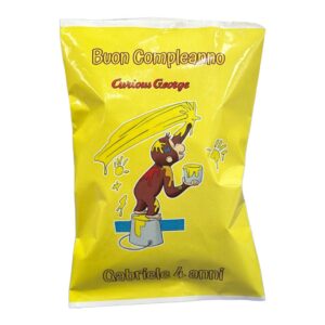 Curioso Come George Bustine di Patatine  Personalizzate 10 pz