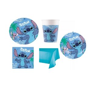 kit 16 Ospiti Coordinato tavola Stitch con pallone