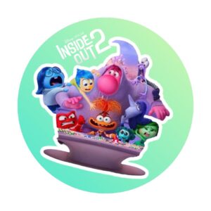 Cialda per torte su Zucchero Inside Out 2 Personalizzabile