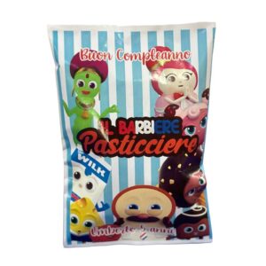Barbiere Pasticciere Bustine di Patatine  Personalizzate 10 pz