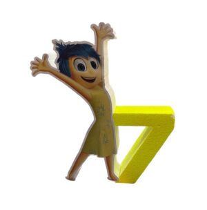 Sagoma in polistirolo Gioia di  Inside Out 2  con numero personalizzato