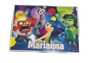 Inside Out 2 Tovagliette prima colazione personalizzate gadgets di fine festa kit da 10 pz