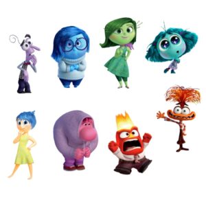 Inside Out 2 Magneti Personalizzabili Con Nome ed età 10  pz