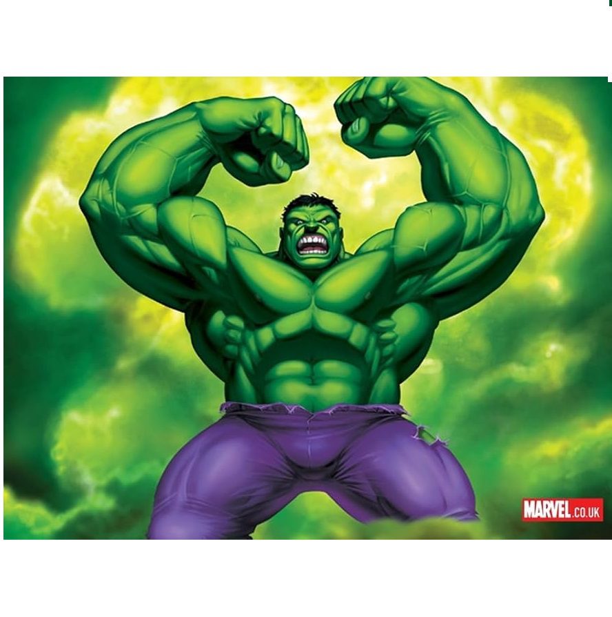 Cialda per torte su Ostia Hulk Rettangolare Personalizzabile