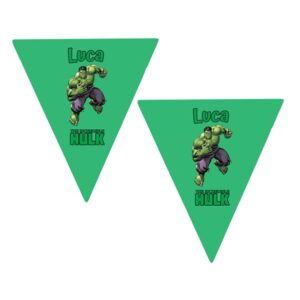 Festone sagomato Hulk personalizzato