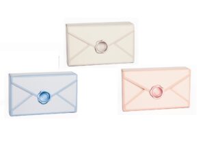 10 Scatole portaconfetti Special Mail disponibile in 3 colori