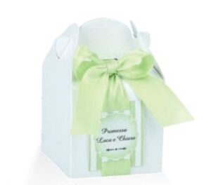 10 Scrigni portaconfetti con fiocco promessa di matrimonio