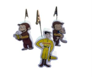 10 Portafoto personalizzati  in polistirolo con stampa frontale tema Curioso Come George