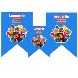 Festone sagomato Alvin Superstar personalizzato