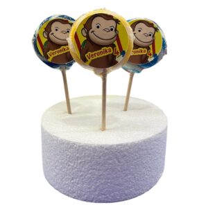 20 Lecca Lecca con bollino personalizzato Curioso Come George