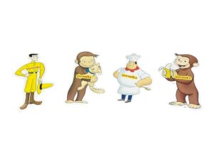 Curioso Come George  Magneti Personalizzabili Con Nome 10  pz