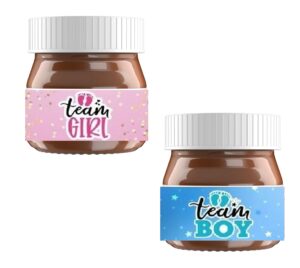 Kit 20 Barattoli Nutella Gender Reveal Party