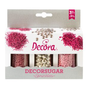 Set Decor Mix Argento e Rosa gr 85