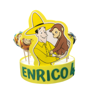 20 LECCA LECCA CURIOSO COME GEORGE CON ALZATA E BOLLINO PERSONALIZZATO