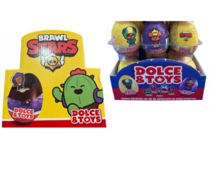 10 Ovetti Brawl Stars gr20 con sorpresa da collezionare cioccolato